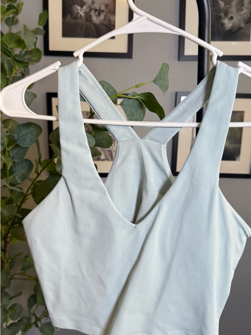 ALO Yoga Light Mint Green Crop Tank Top